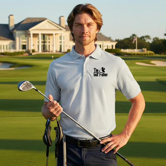 The Golf Father Polo Shirt – Funny Golf Pun Jersey Polo