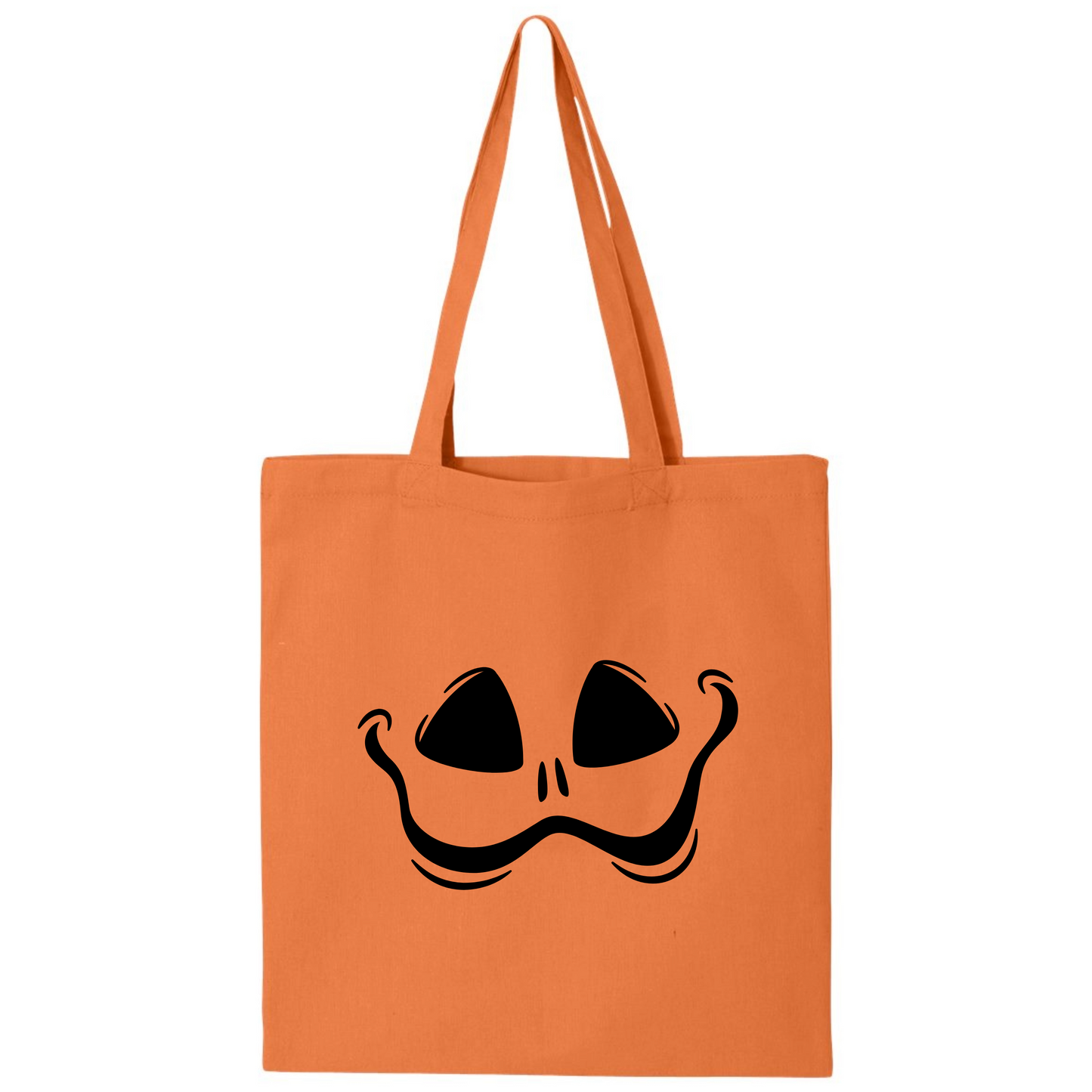 Halloween Trick or Treat Tote Bag - Pumpkin Faces Candy Bag