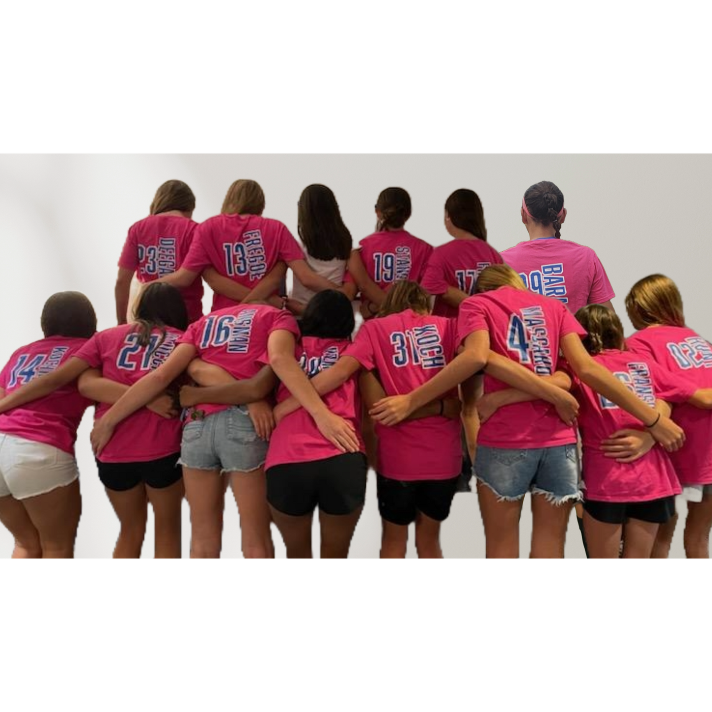 Bella Canvas Unisex Team T-Shirt - Add Team Name, Player Number &/or Name (Front & Back Print)