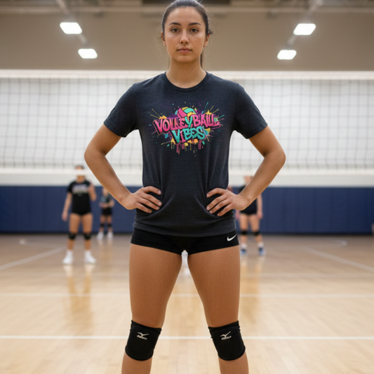 Volleyball Vibes Graffiti T-Shirt, Colorful Volleyball Shirt for Kids & Adults