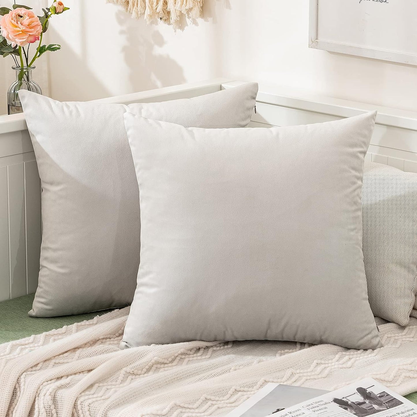 Golf Life Velvet Throw Pillow Covers - Optional Pillow Inserts