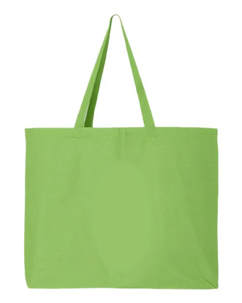 Custom Jumbo Tote Bag – Personalized Canvas Bag for Text, Logo, or Design