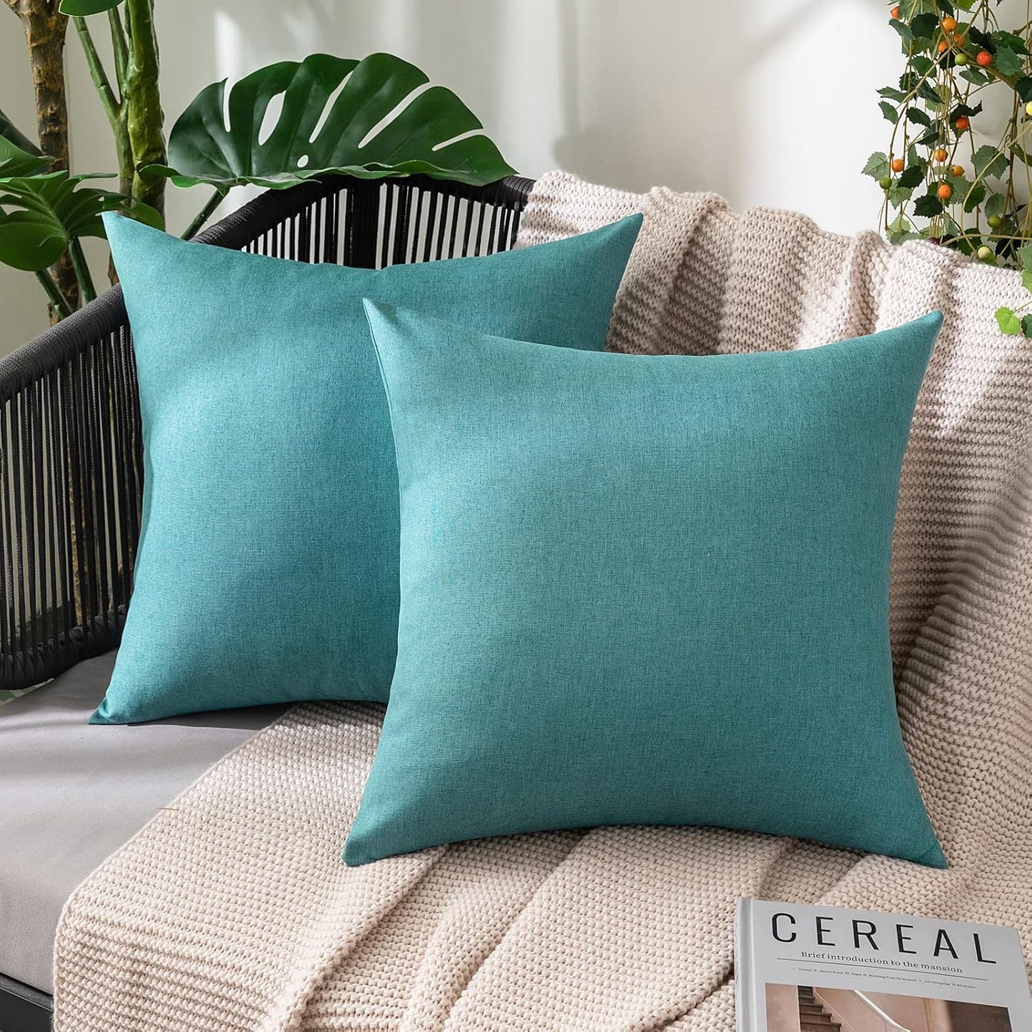 Summer Vibes Outdoor Pillow Cover - Beach House, Poolside & Patio Decor