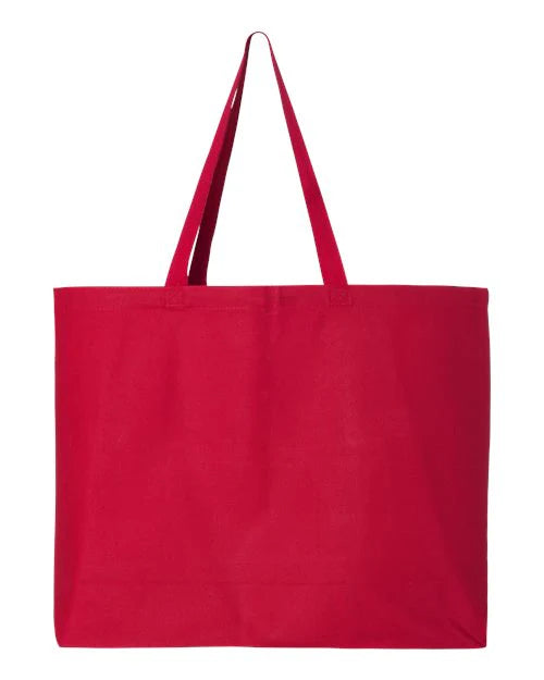 Custom Jumbo Tote Bag – Personalized Canvas Bag for Text, Logo, or Design