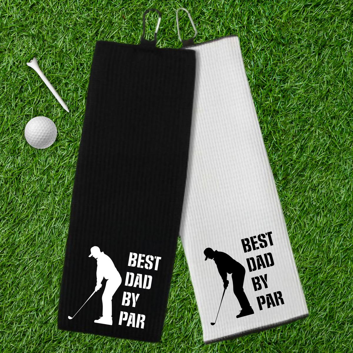 Fun Fairway Golf Towels with Carabiner - 10 Designs