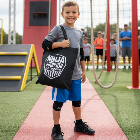 Ninja Warrior in Training Tote Bag – American Ninja Style Canvas Bag