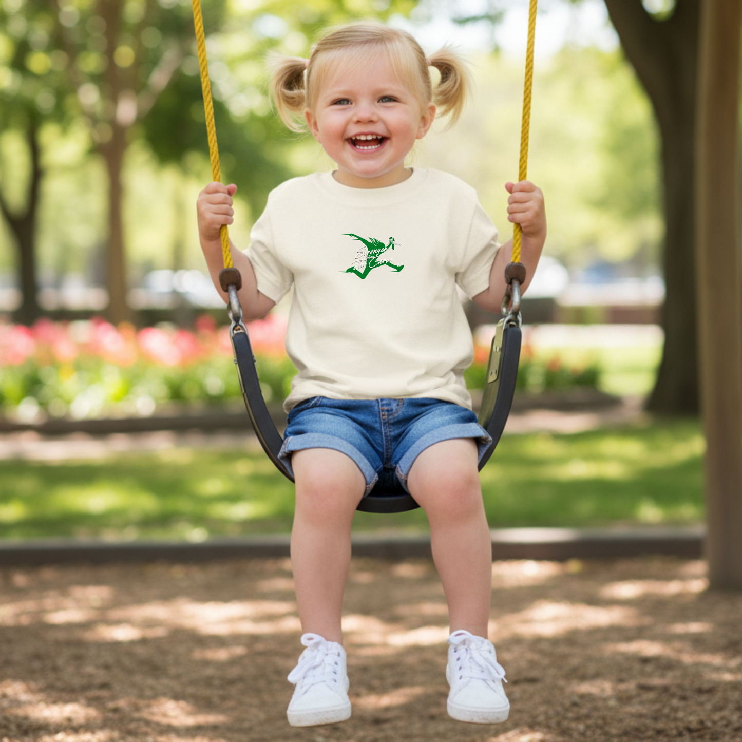Stronger than the Curve - Scoliosis Awareness Fundraiser - Baby & Toddler Tees