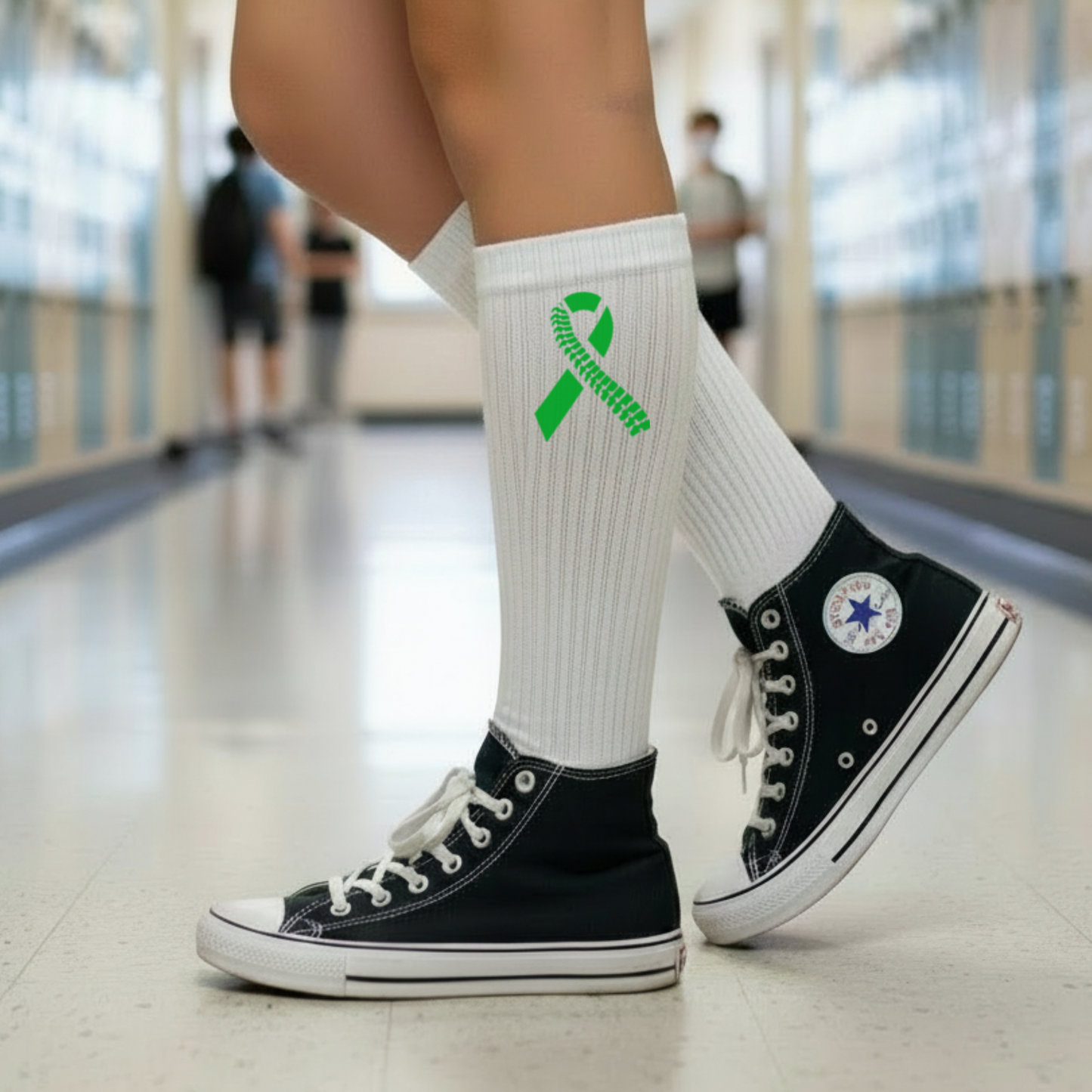 Scoliosis Awareness Unisex Crew Socks