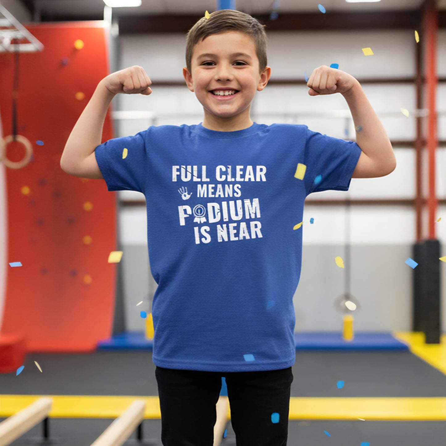 Full Clear Means Podium Is Near - Ninja Athlete Unisex T-Shirt (Adult & Youth)