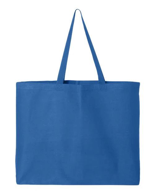 Custom Jumbo Tote Bag – Personalized Canvas Bag for Text, Logo, or Design
